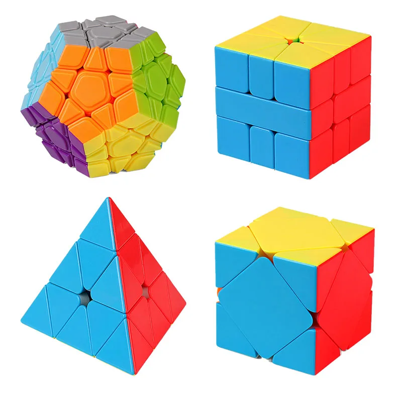 Кубик Moyu комплект 2x2 3x3 4x4 5x5 скоростной куб набор Mofang Jiaoshi волшебный кубик головоломка игрушка для детского дня Подарочная коробка MF2S MF3S