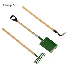Dongzhur садовые инструменты 3 штуки 1:12 кукольный домик моделирующая модель горшечные растения обслуживание открытый сад игрушечная мебель