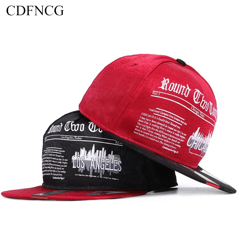 CDFNCG летняя поп вышивка Chicago письмо LOS ANGELES Snapback хип хоп Уличная бейсбольная кепка Солнцезащитная шляпа для мужчин и женщин