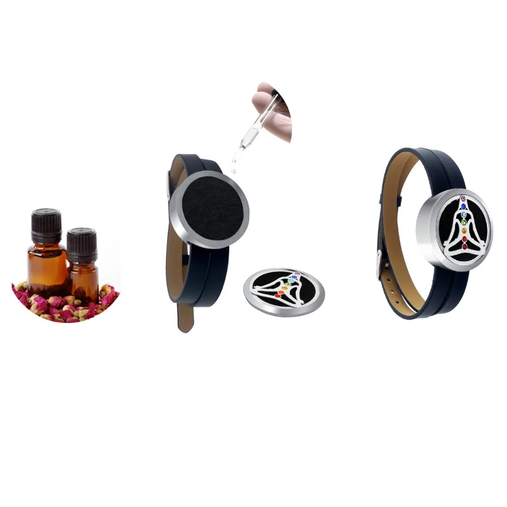 ZP-BS504-0 Diffuser Leather Locket Bracelet-7