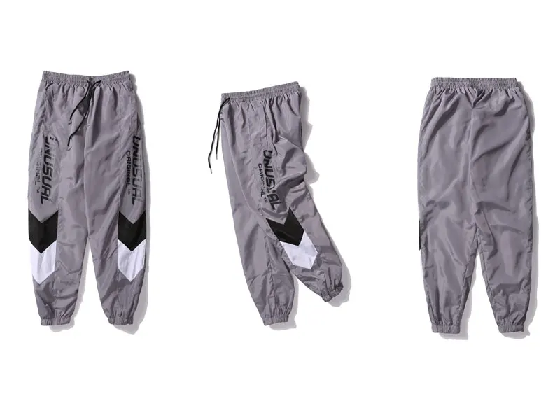 Side Arrow Color Block Patchwork Pants 6