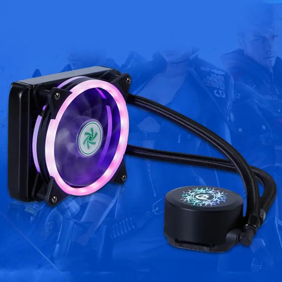 Cooler Pioneer Fan Cooling Seal 120 Water Cooling Kit Seal CPU Cooler Radiator for CPU 120MM Classic Round Cold Head RGB Light