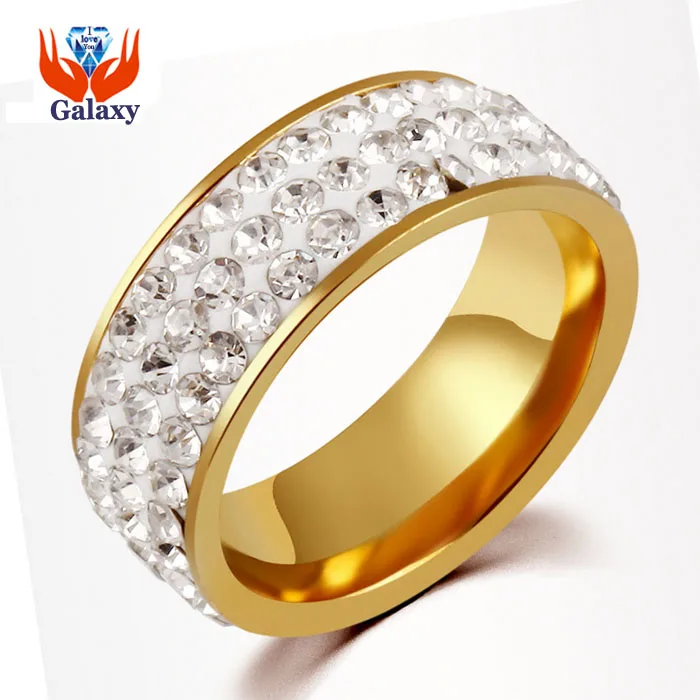 

Big Promotion! New Fashion Lovers Crystal CZ Zircon Engagement Ring Full Size Pure Gold Color Wedding Jewelry Wholesale BKJZ019