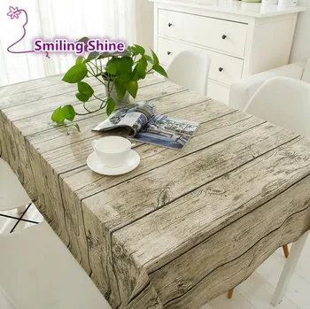 

Simanfei Linen Tablecloth Burlap Table Runners Cheap Tablecloths for Sale Wood Grain Simple High Quality Knitted Striped Classic