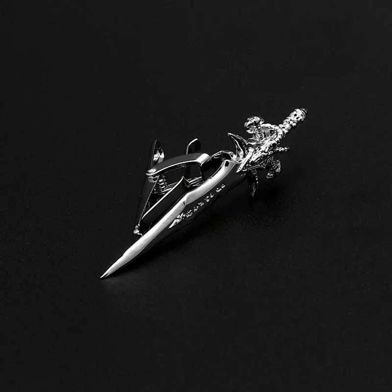 

1PC Vintage Necktie Tie Clip Wolf Knife Tie Clip Bar Clasp #Y51#