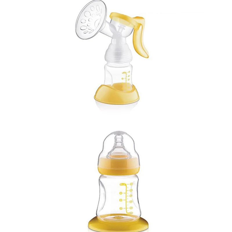 Manual Breast Feeding Pump Power Baby Nipple Suction BPA Free Original Breast Milk Nipple Strong Attraction Pump Bottles T0100 (1)