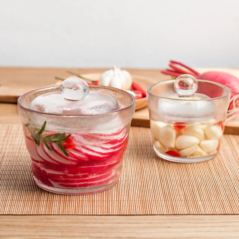  Japanese Thicken Glass Pickle Jar Household Night Stains Pickled Cabbage Pickling Bottles Food Cont - 32979682635