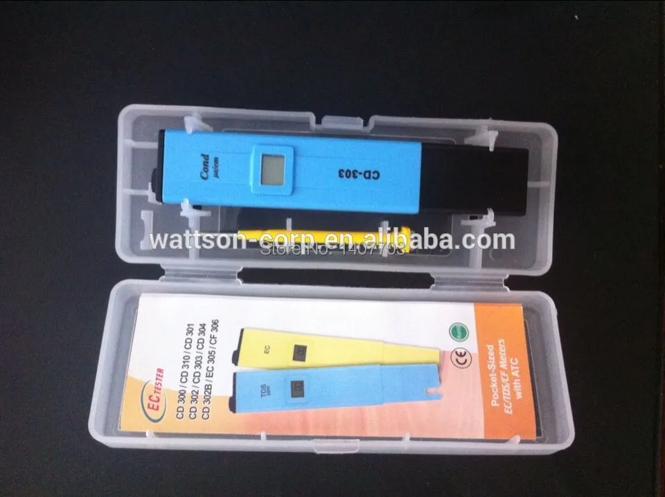 

Pen conductivity meter, digital pocket size meter EC meter cd-303