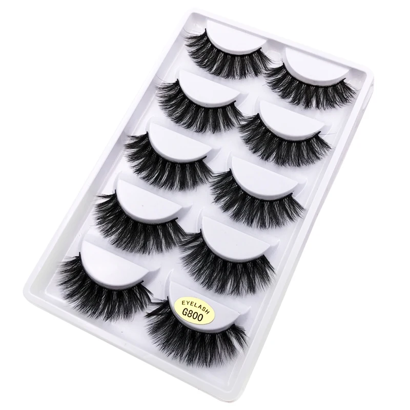 5 пар/компл. 3D норки накладные ресницы расширение мягкий lashes natural Длинные ресницы макияж ресницы красоты густые ресницы