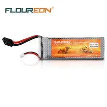 FLOUREON Lipo RC батарея 11,1 V 5500mAh 3S 35C TRX Traxxas вилка перезаряжаемая Lipo батарея для RC вертолет, самолет с радиоуправлением RC Хобби