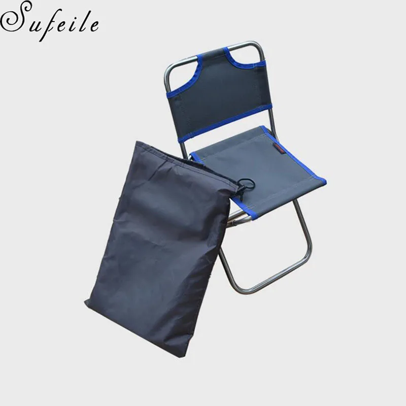 

SUFEILE Aerospace Aluminum Outdoor Portable Mini Fishing Chair Folding Backrest Beach Chair Outdoor Camping Barbecue Chairs D50
