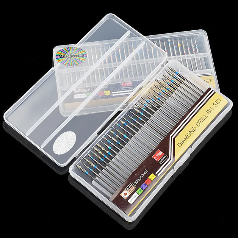 

5 Style Tungsten Carbide Drill Bits Nail Drill Machine Electric Nail Drill Bit Diamond Nail Drill Equipment Tools