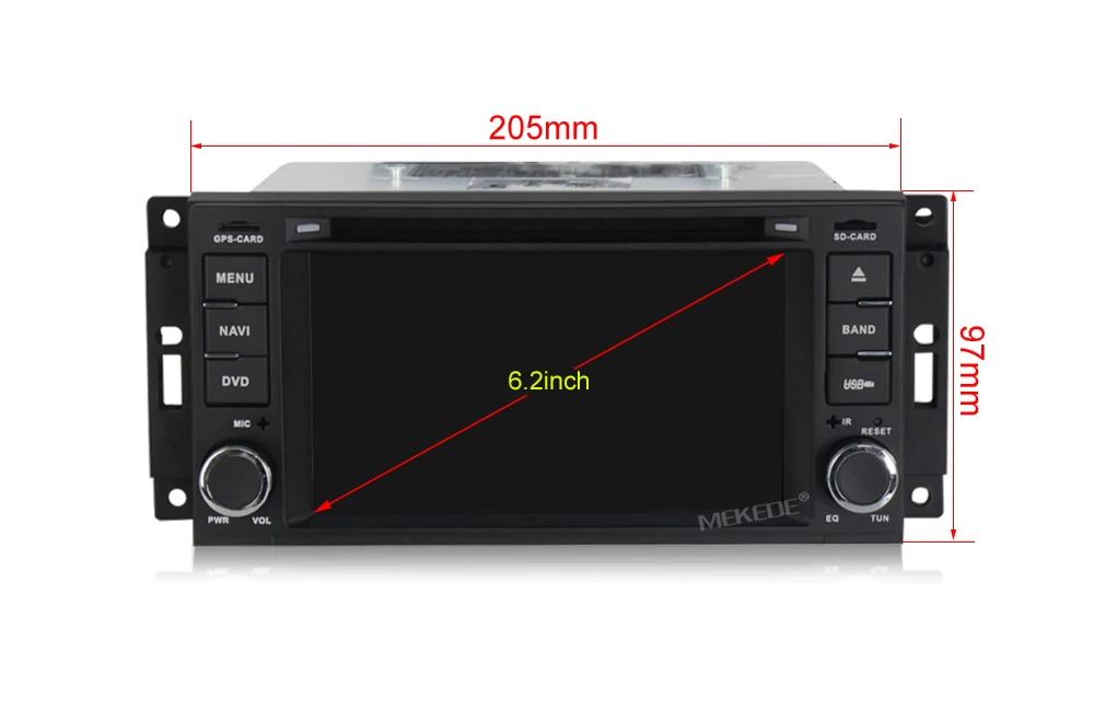 Sale MEKEDE Android 8.1  Car GPS navigation DVD player For JEEP Wrangler Compass Patriot Grand Cherokee Commander Dodg free shipping 3