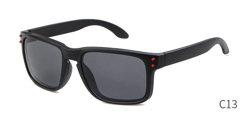 WHO CUTIE, солнцезащитные очки для вождения, мужские, для вождения,, фирменный дизайн, квадратная оправа, мужские, женские, черные, прямоугольные, солнцезащитные очки, оттенки, OM802 - Цвет линз: C13