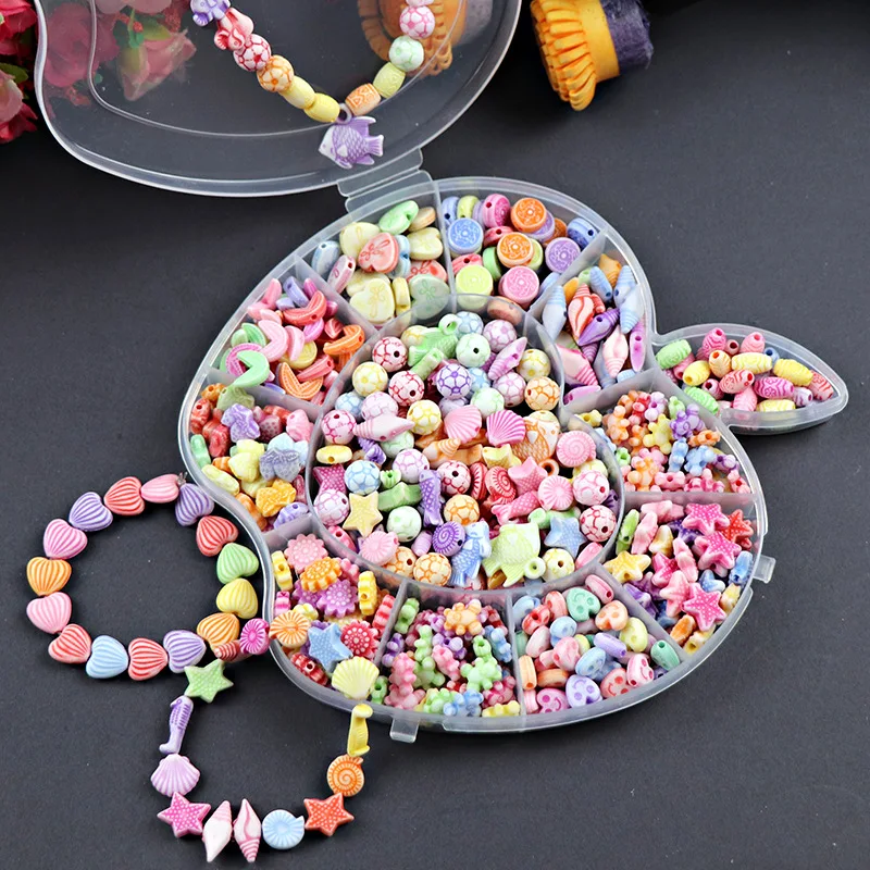 Акриловые бусины игрушки для детей девочка ручной работы круглый квадратный Красочный алфавит/буква для DIY браслет ожерелье случайный подарок буквы