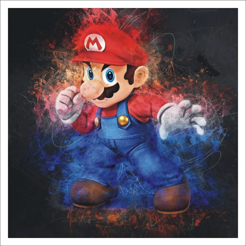 5D DIY Diamond Painting Cartoon SUPER MARIO Monkey Dinosaur 3D Diamond Painting Embroidery Cross Stitch Decor Painting Gift Family Decorates