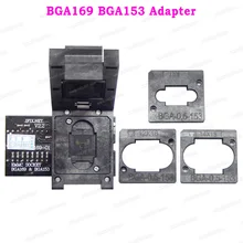 RT-BGA169-01 V2.1 BGA169 BGA153 EMMC адаптер гнездо с 3 шт. BGA матрица ограничительная коробка для RT809H программист