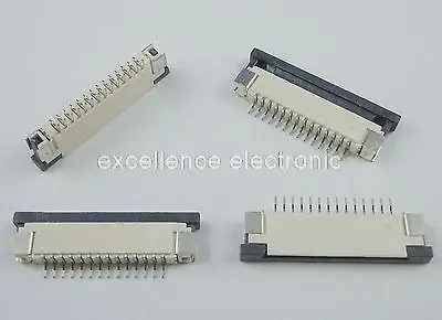 

50 Pcs FPC FFC 1mm Pitch 14 Pin Drawer Type Ribbon Flat Connector Bottom Contact