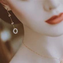 Серьги с жемчугом, наполненные золотом, ручная работа, винтажные, очаровательные ювелирные изделия, минималистичные, вечерние, для друзей, подарок Oorbellen Pendientes, серьги для женщин