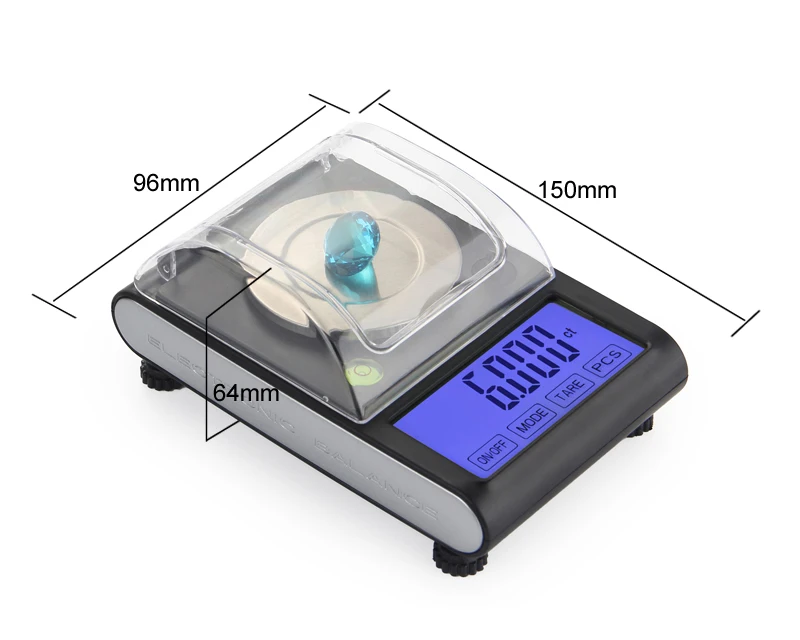 Продажа Цифровые весы с точностью в миллиграммах 50 г X 0,001 г прецизионные лабораторные весы Перезагрузка веса лабораторный порошок драгоценные камн...
