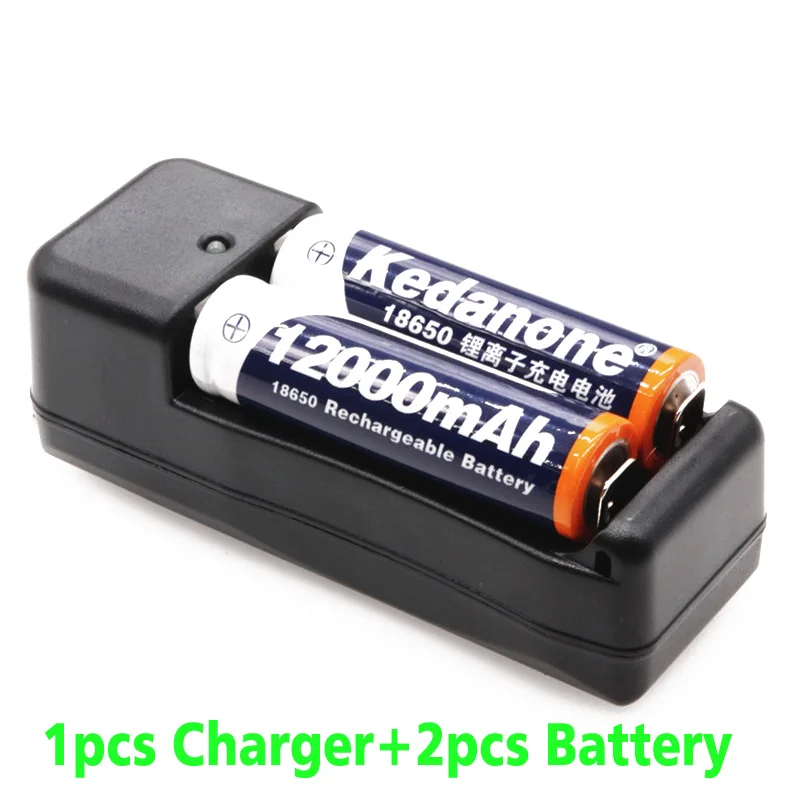 Новые 3 7 V 18650 батареи 12000 mAh литий ионная аккумуляторная батарея для фонарика +