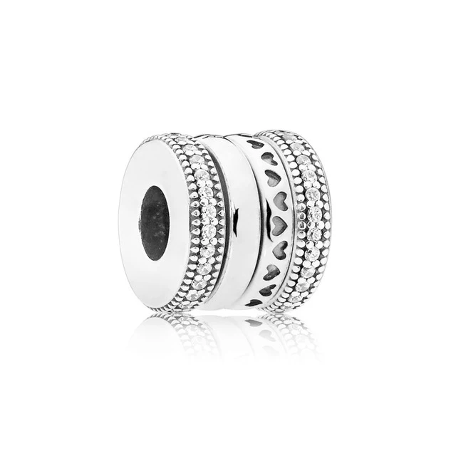 

Fanier 100%925 Sterling Silver 797402cz Fixing Hearts Of Original Jewelry Jewels Free Fret Women