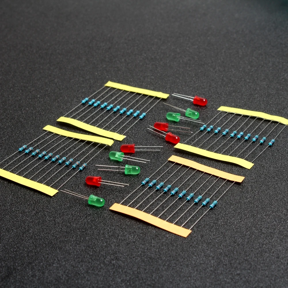 1/4W 220 Ом 1-10 K 100K Комплект резисторов для Arduino Raspberry Pi