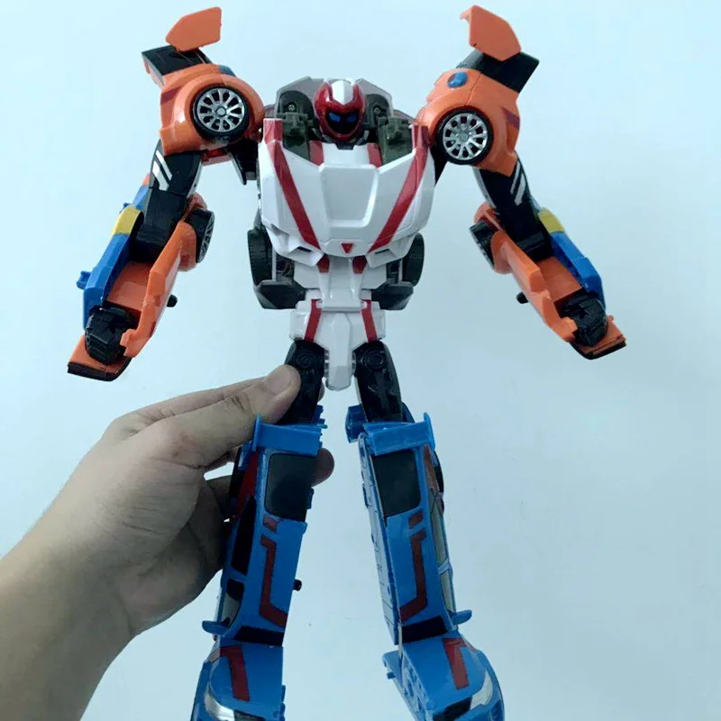 

33CM Tobot 3 In 1 Robot Transformation Cars Action Figure Toys Anime Tobot 3 Cars Merge Deformation Robot Model Toys
