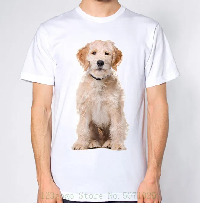 

Labradoodle Dog T Shirt Classic Cotton Loose Round Collar Short Sleeve