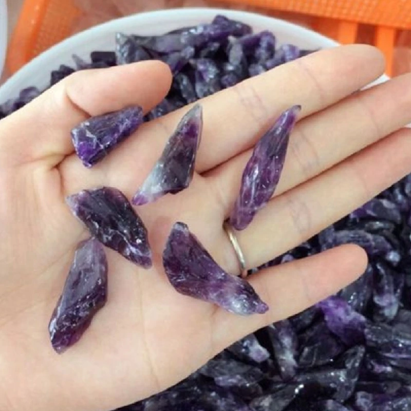 

100g Purple Feng Shui Clear Polished Natural Stones And Minerals Quartz Crystals Home Decoration Crafts Gifts Drop Shipping