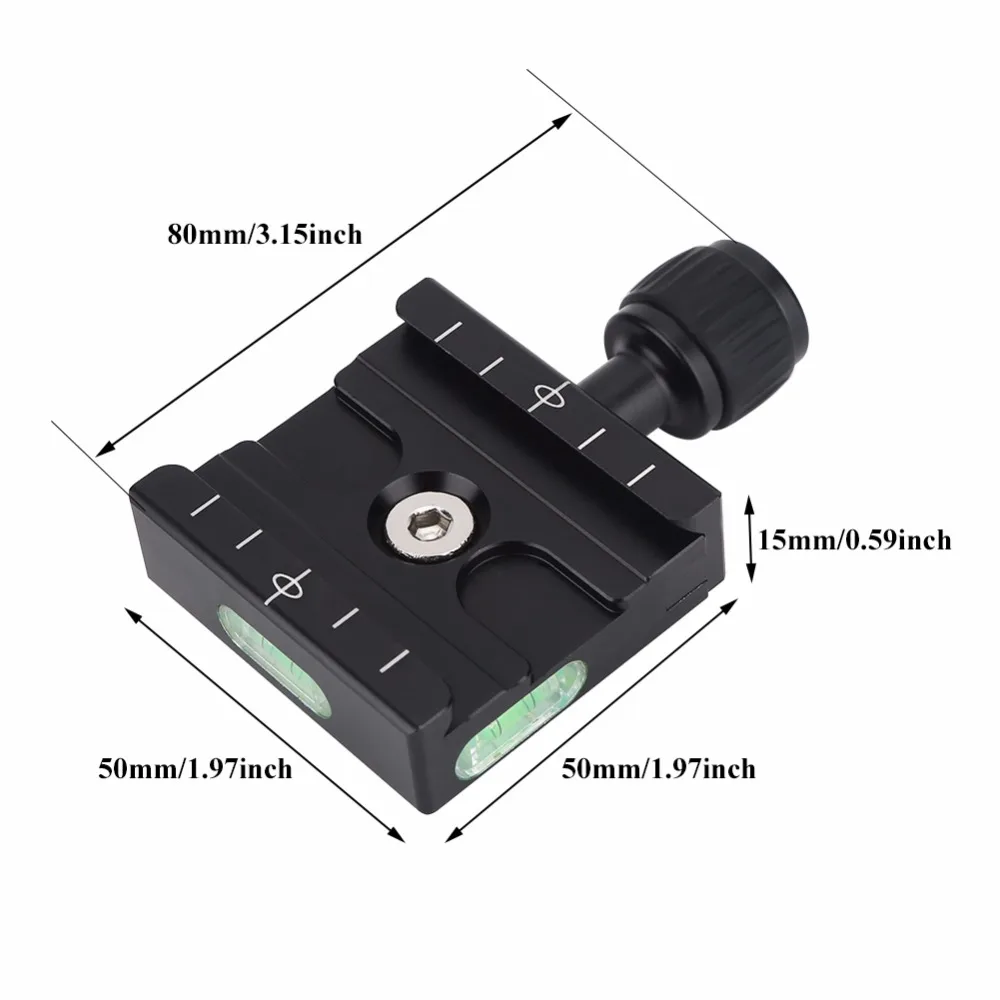 QR50 металлический зажим для быстроразъемной пластины для штатива Arca-Swiss с шаровой головкой для камеры БЫСТРОРАЗЪЕМНАЯ пластина аксессуары