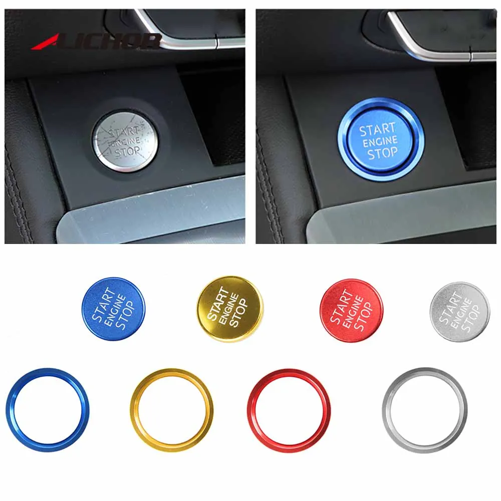 

Alichor Car Styling Auto Engine Start Stop Button Ring Case For Audi A4 A7 4G8 Q5 8R B8 A5 8T A6 C7 Sticker Circle Accessories