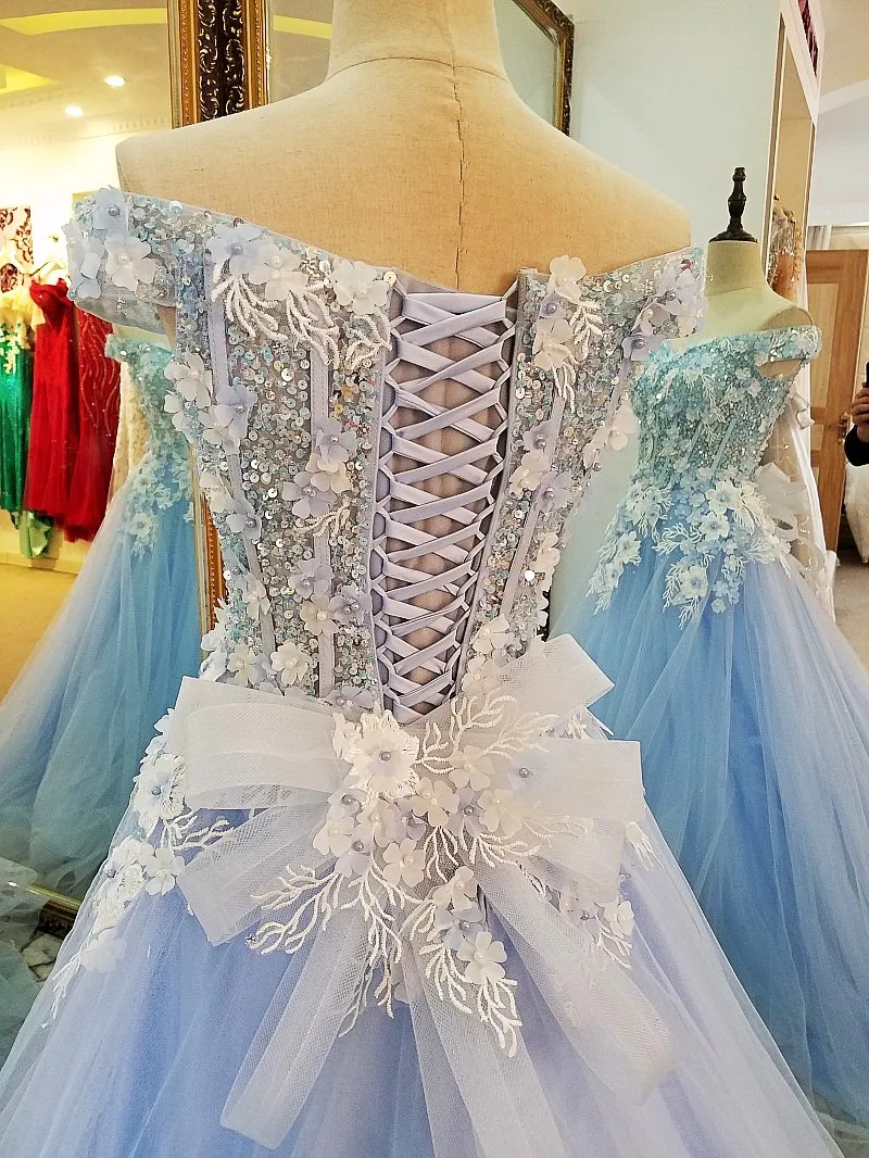 LS99328 синее вечернее платье abendkleider 2018 возлюбленная с коротким рукавом зашнуровать