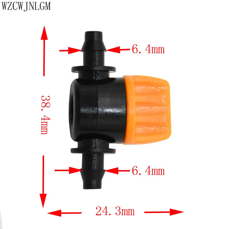 5 шт. 4/7 мм micro клапан орошения сада муфта переключения с колючей прорези в воде шланг клапан сад воды разъем