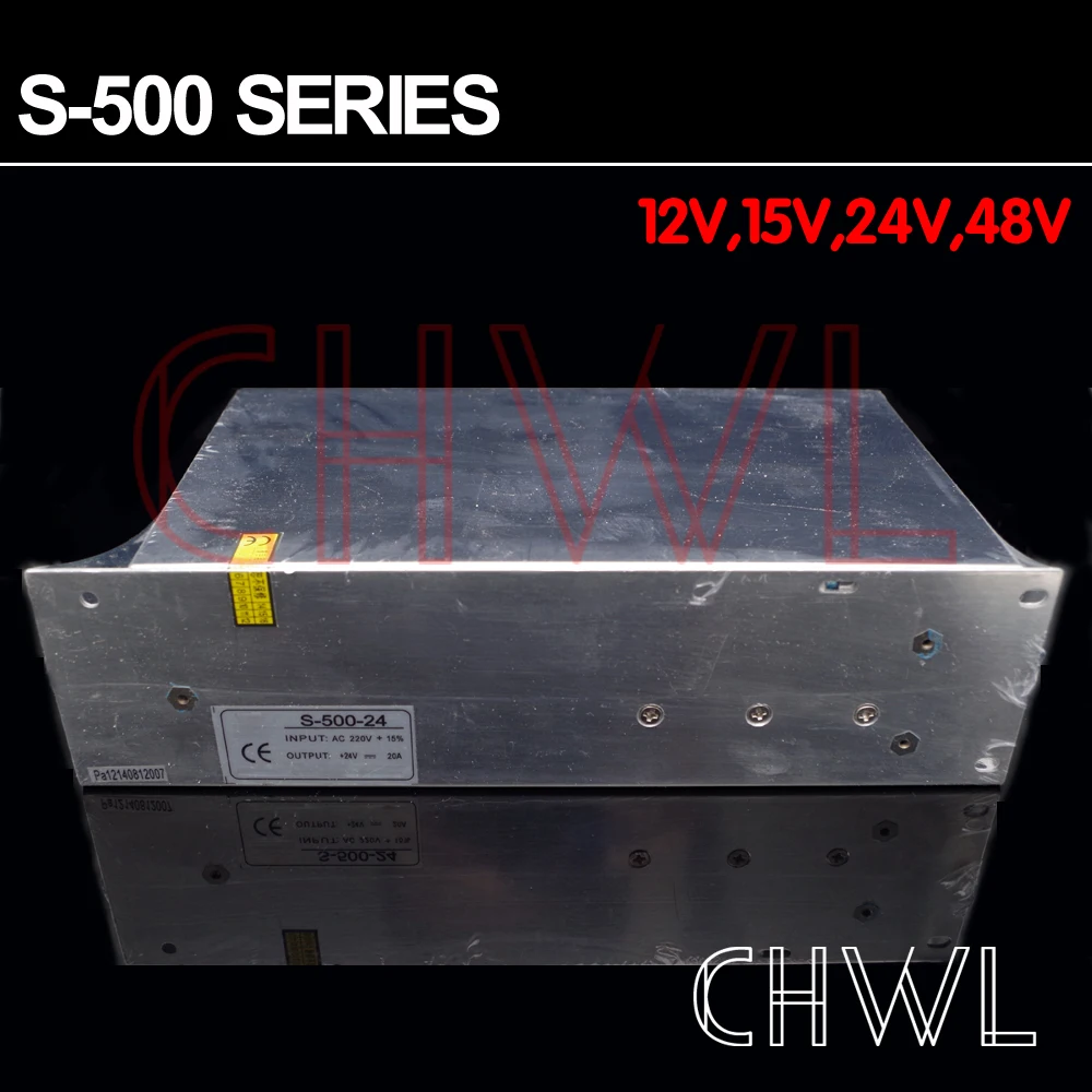 

FREE SHIIPPING HIGH QUALITY 12V 40A 500W SWITCHING POWER SUPPLY FOR LED STRIP AC 100-240V INPUT