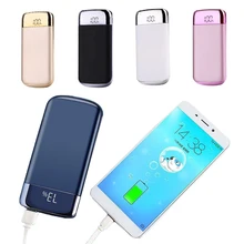 10000mAh портативное зарядное устройство Внешняя батарея 2 USB светодиодный Банк питания портативное зарядное устройство для мобильного телефона для Xiaomi Mi iPhone huawei