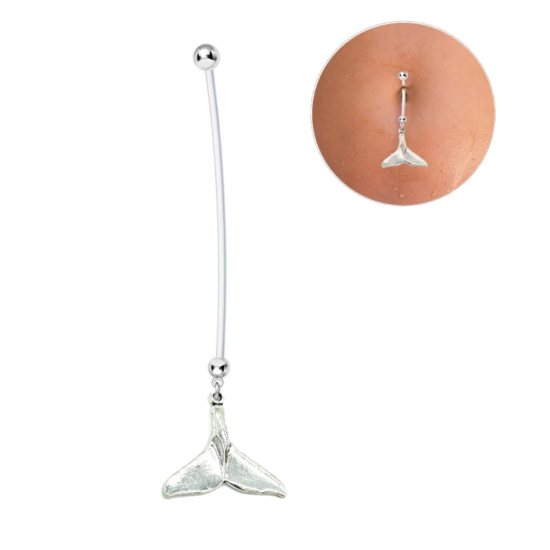 1PCS Pregnant Belly Rings For Women New Mermaid Belly Button Rings
