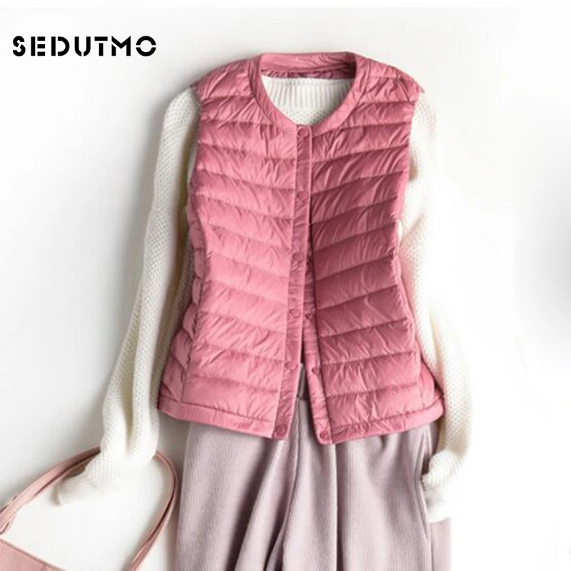 SEDUTMO Winter Ultra Light font b Womens b font Down font b Jackets b font Short