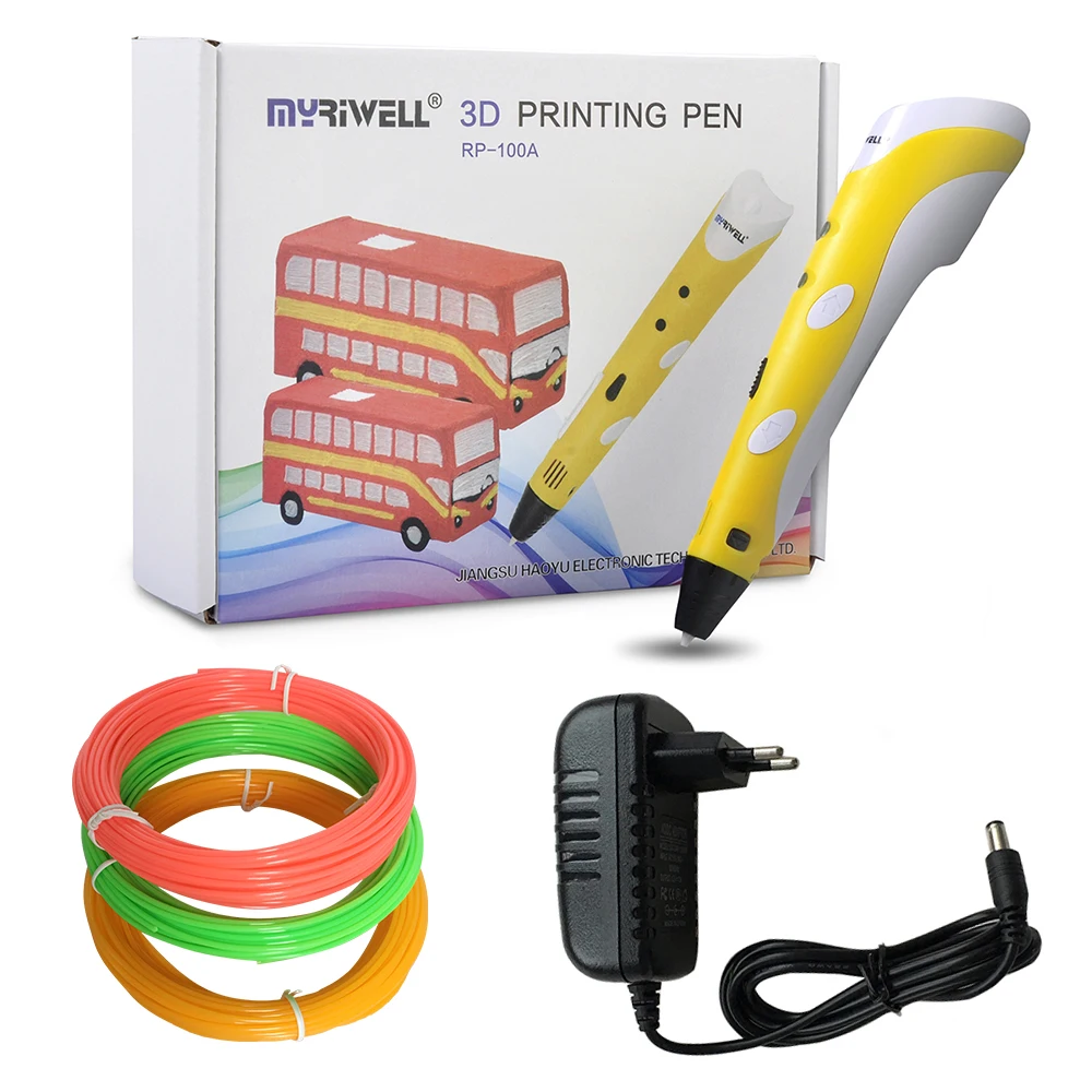 Рождественские подарки оптом 3D игрушечные ручки для детей Myriwell с 1 75 мм PLA