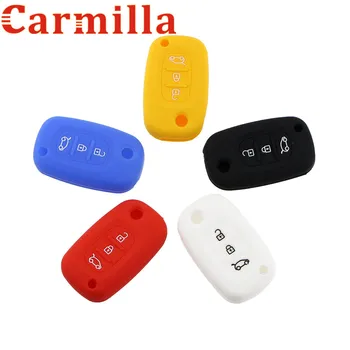 

Carmilla Car Silicone Remote Key Cover Fob Holder Protector Bag Case for Lada Priora Sedan Sport Kalina Granta Vesta X-ray Sheel