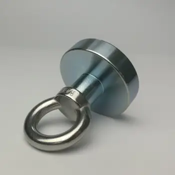 

120KG Vertical Pull Neodymium N52 Magnet Fishing Salvage Magnets Searching Recovery Holding Fixture Magnetic Material Base