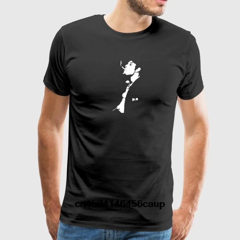 

100% Cotton O-neck Custom Printed Men T shirt Tom Waits(2) Women T-Shirt