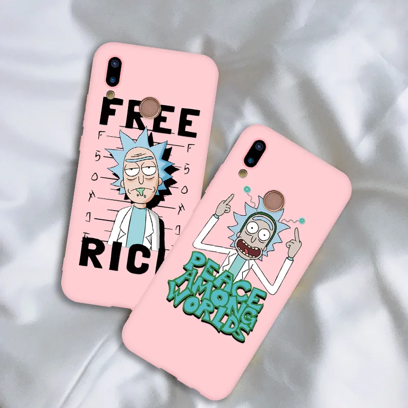 

Rick And Morty Matte Case Funny Soft For Huawei Mate 20 P30 Pro P20 Lite P Smart 2019 P8 P9 P10 Plus 10 Pro nova 3 3i 3e 4e TPU