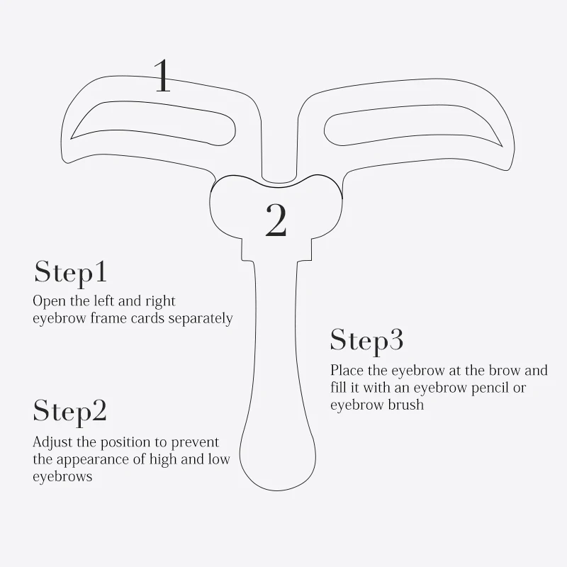 Профессиональный трафарет для коррекции бровей, складной трафарет для коррекции бровей, инструмент для макияжа, подводка для глаз, молочница, карта, артефакт