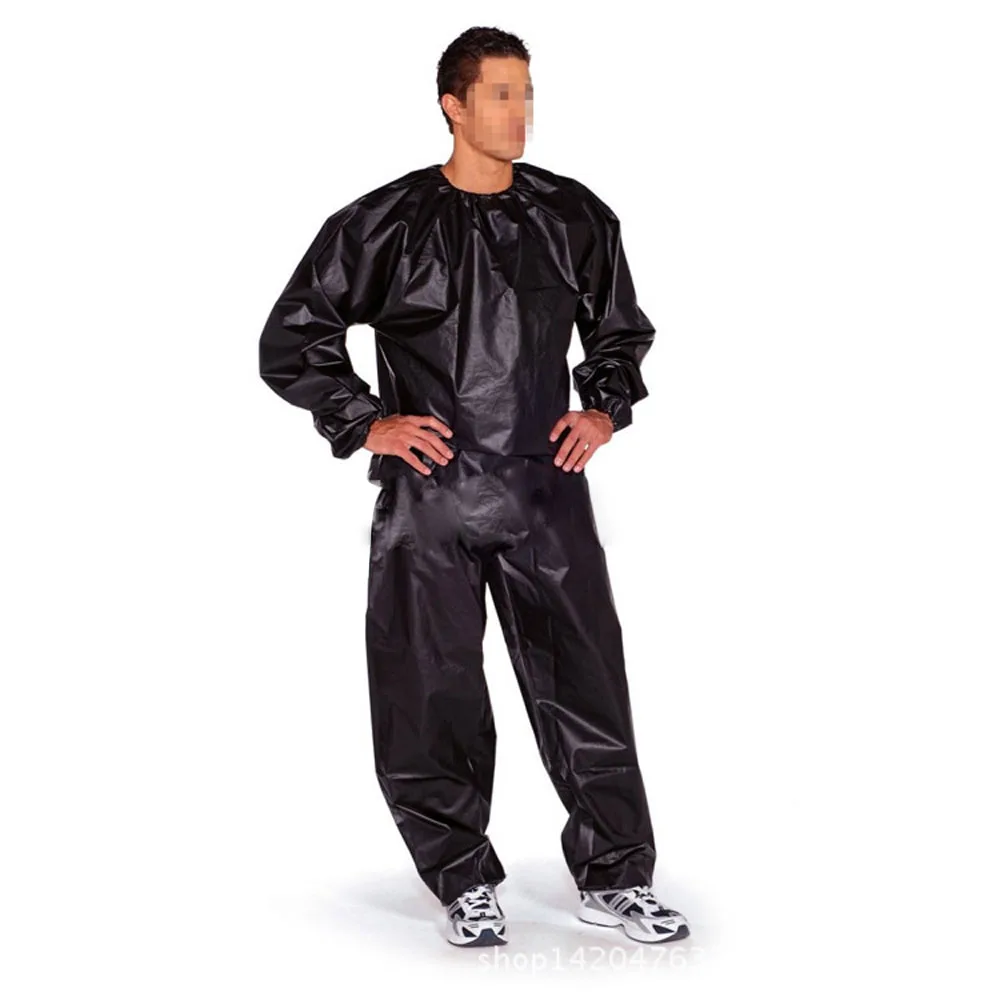 Фитнес водонепроницаемый ПВХ тяжелый костюм для сауны одежда для фитнеса из ПВХ водонепроницаемый костюм для сауны для тренажерного зала Бодибилдинг