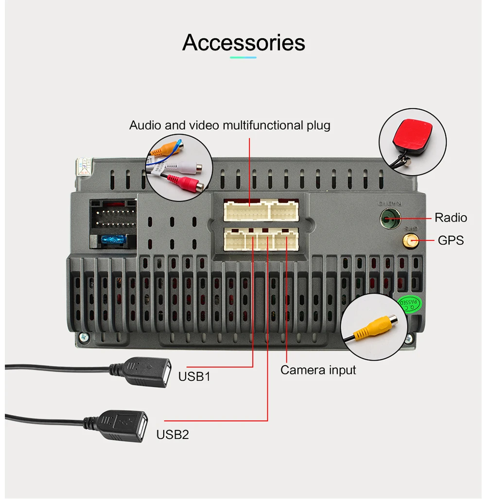 2 DIN Android Автомагнитола Стерео gps навигация Bluetooth USB SD без dvd 2 Din сенсорный автомобильный мультимедийный плеер аудио плеер авторадио