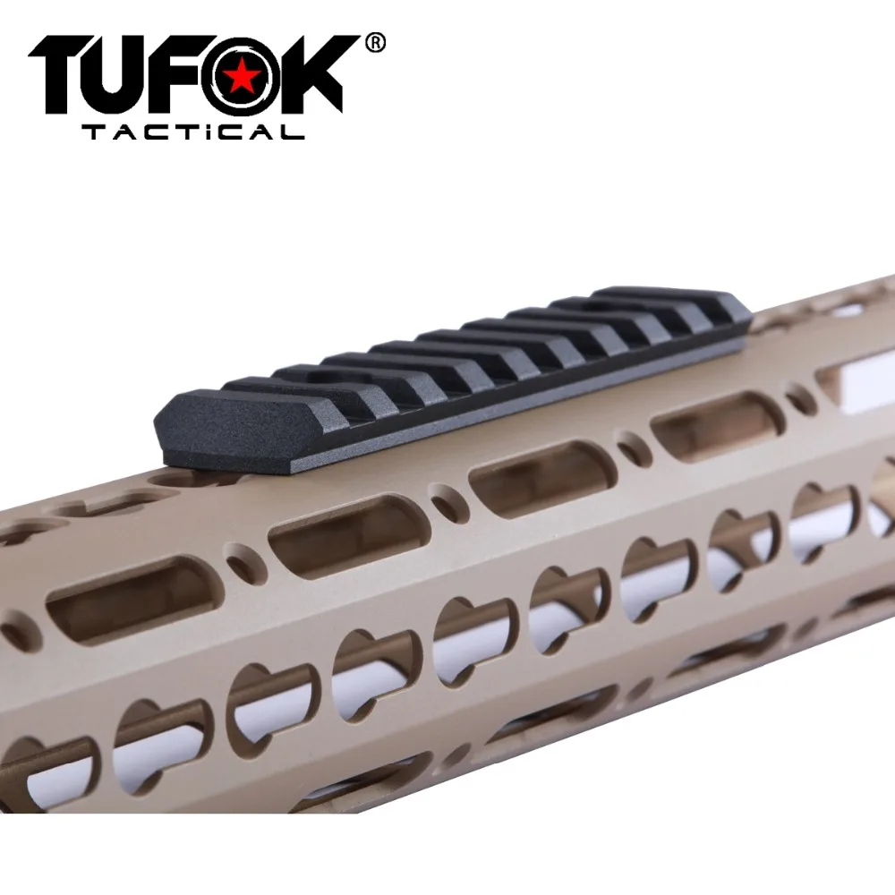 TuFok Keymod Picatinny Rail Section - 9 Slot Super Thin Attachment Adapter Mount For Scopes Magnifiers Red Dots | Спорт и