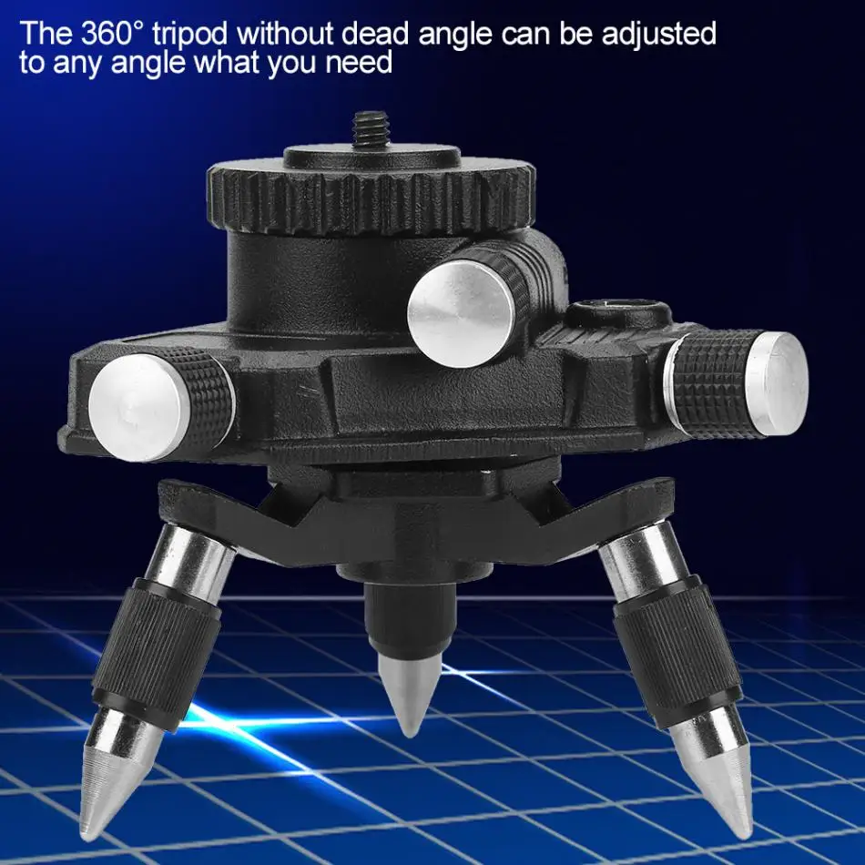 360 градусов стандартный лазерный уровень стенд алюминиевый сплав штатив Стенд кронштейн с 1/4 ''резьбой
