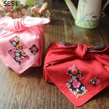 Япония Обернуть Ткань фурошики полиэстер /красный напечатанный 52 см/много польз