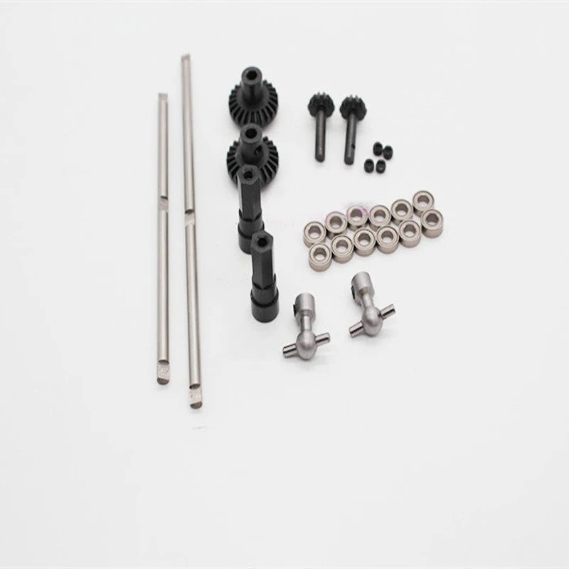 

Henglong/WPL 1Set Metal Front/Rear Axle Gear 1/16 RC Model Cars Spare Parts for Military/Semi Truck Upgrade Accessories